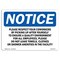 Signmission OSHA Notice, 3.5" Height, Please Respect Your Coworkers By Picking Sign, 5" X 3.5", Landscape OS-NS-D-35-L-17572 - alternate 1